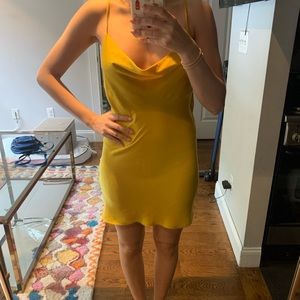 Forever 21 Gold Mini Slip Dress